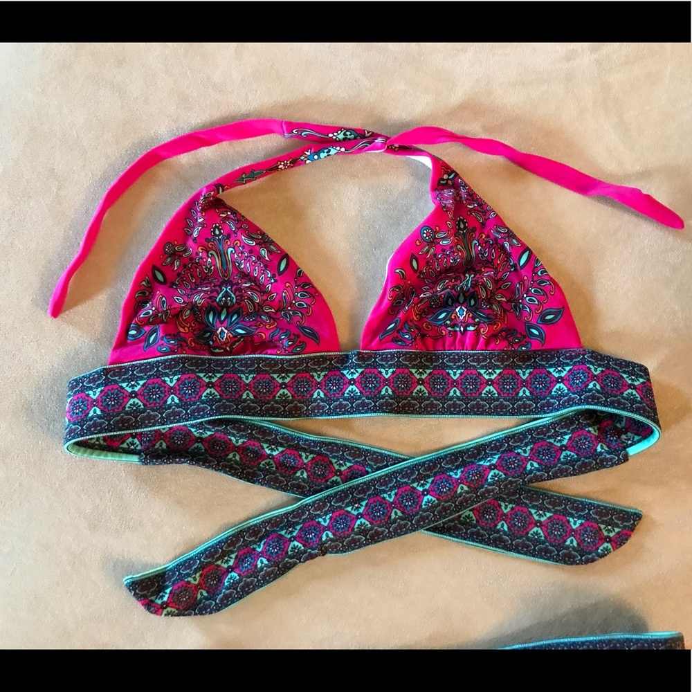 Victoria’s Secret Pink Paisley Boho Bikini Small - Picture 4 of 9